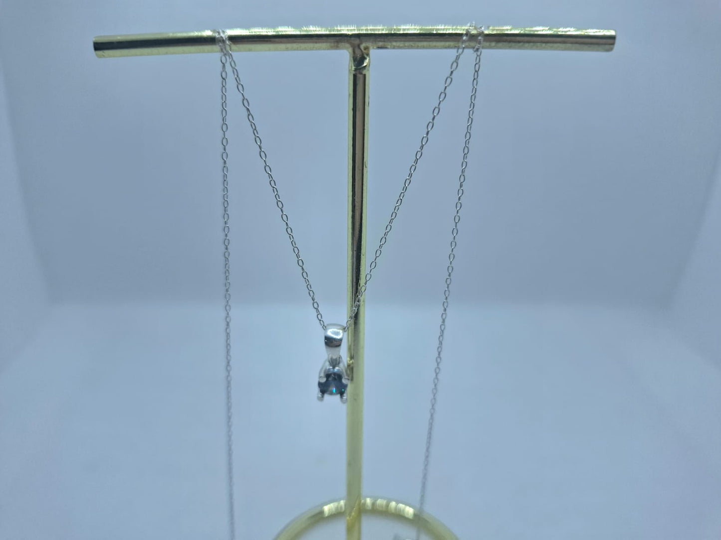 Sapphire Charm Necklace