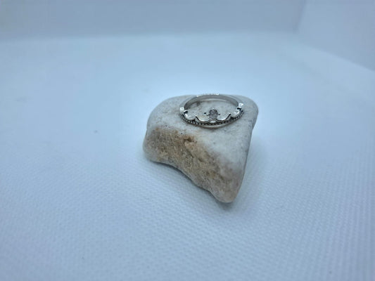 Crown Ring with Diamante Details