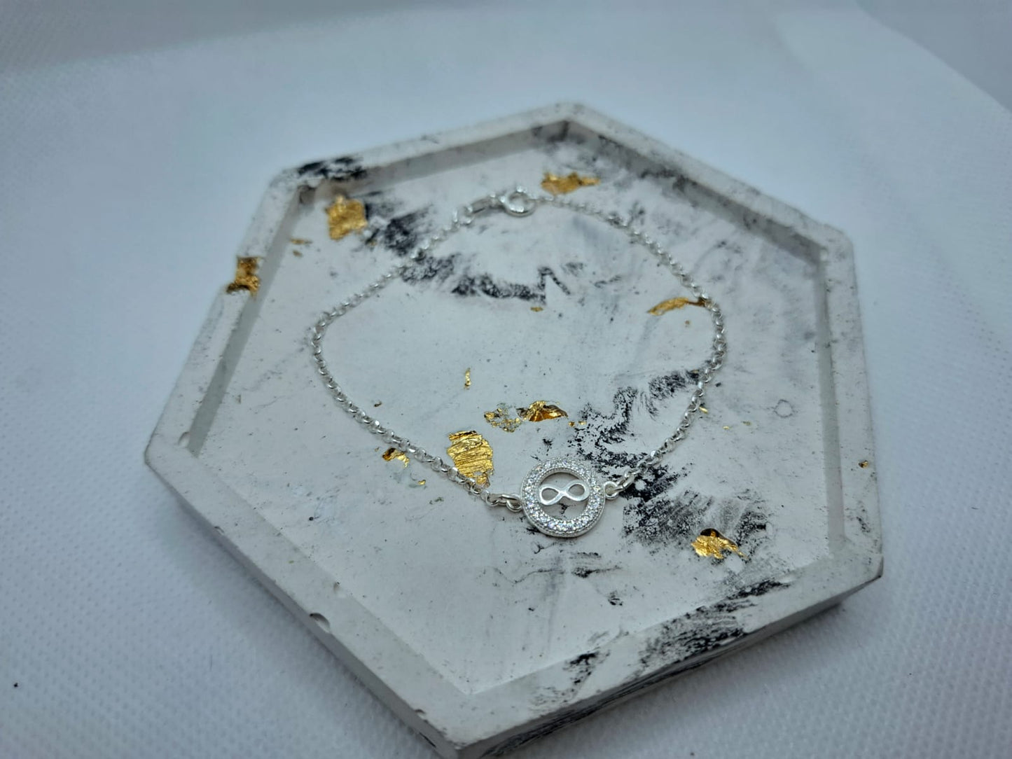 Infinity in Diamante Circle Bracelet