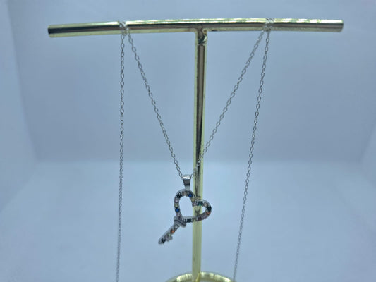 Colourful Key Charm Necklace