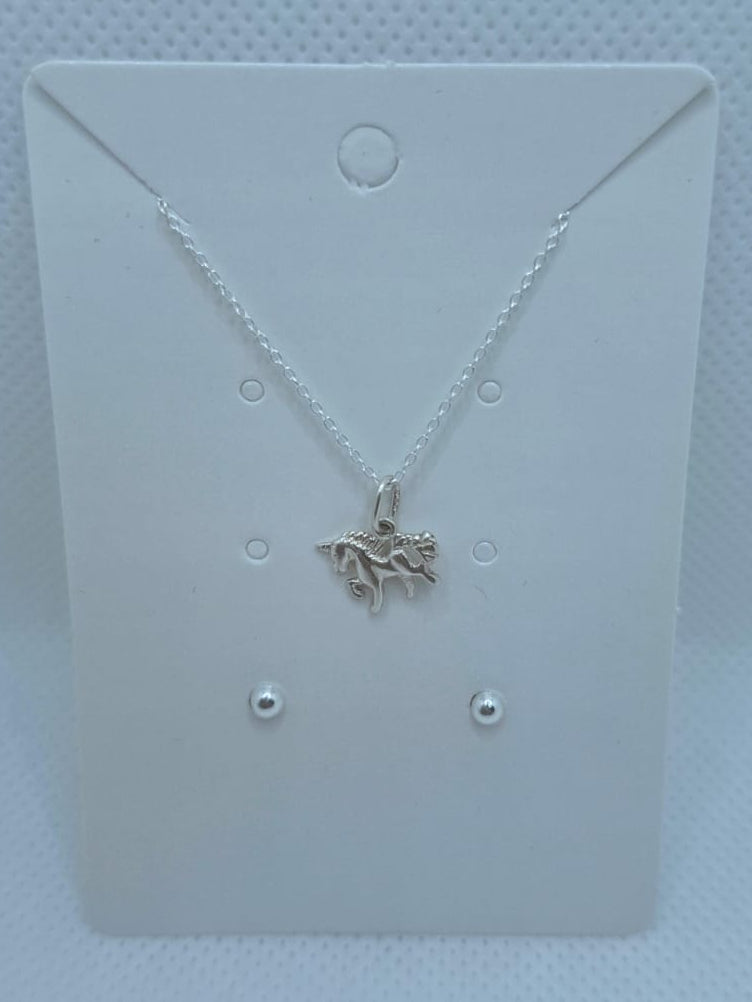 Kids Necklace and Stud Earring Set