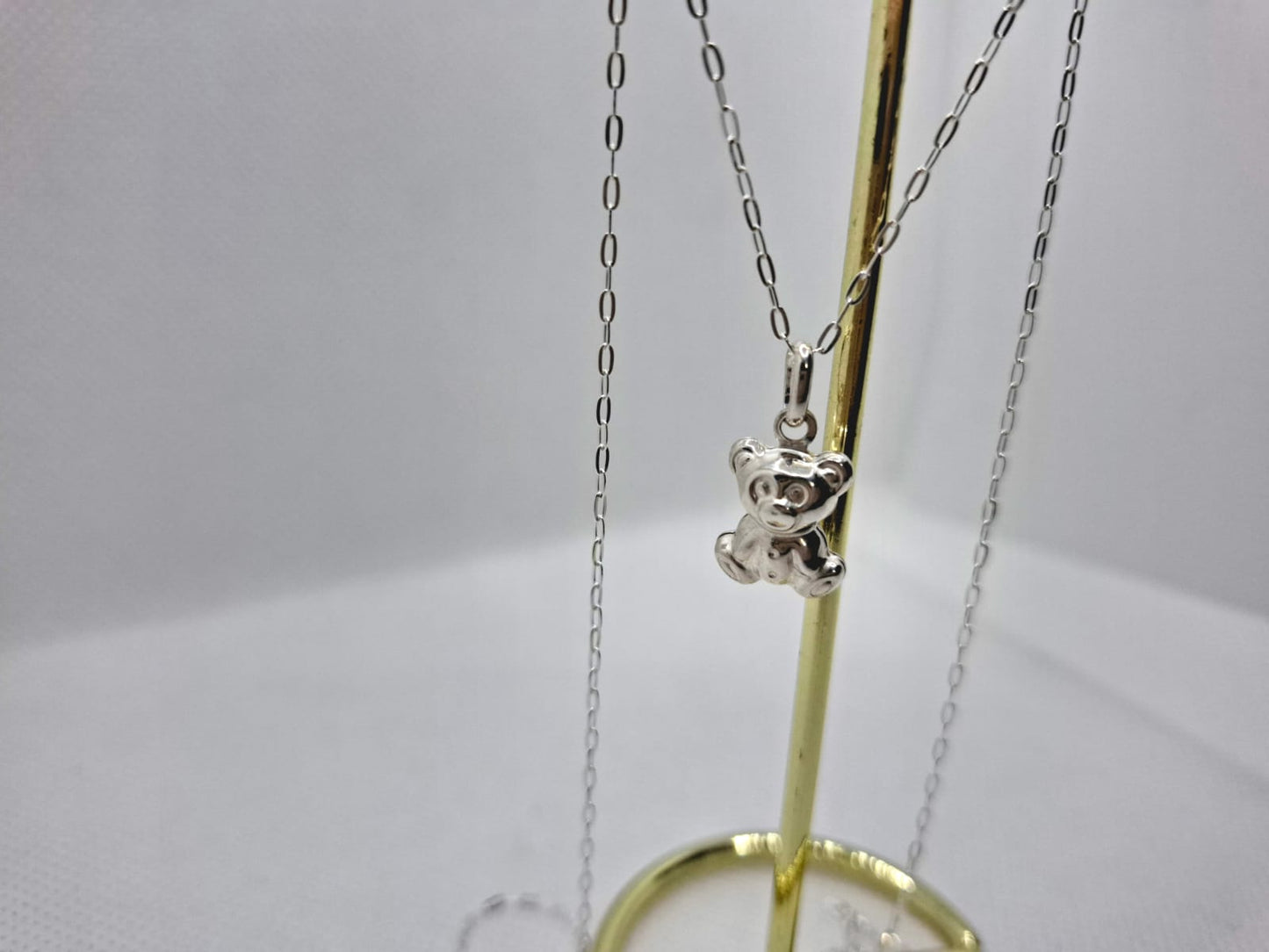 Teaddybear charm and chain