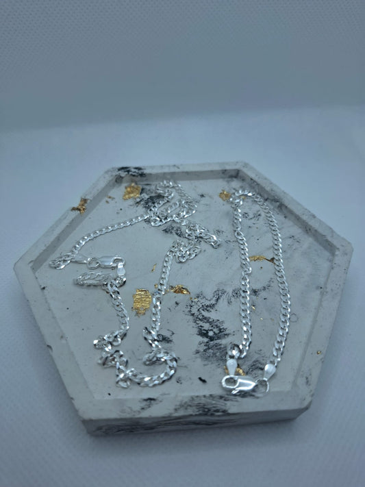 3mm Curb set (Chain and Bracelet)