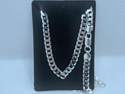 6mm Curb Chain and Bracelet Set (55cm / 21cm)
