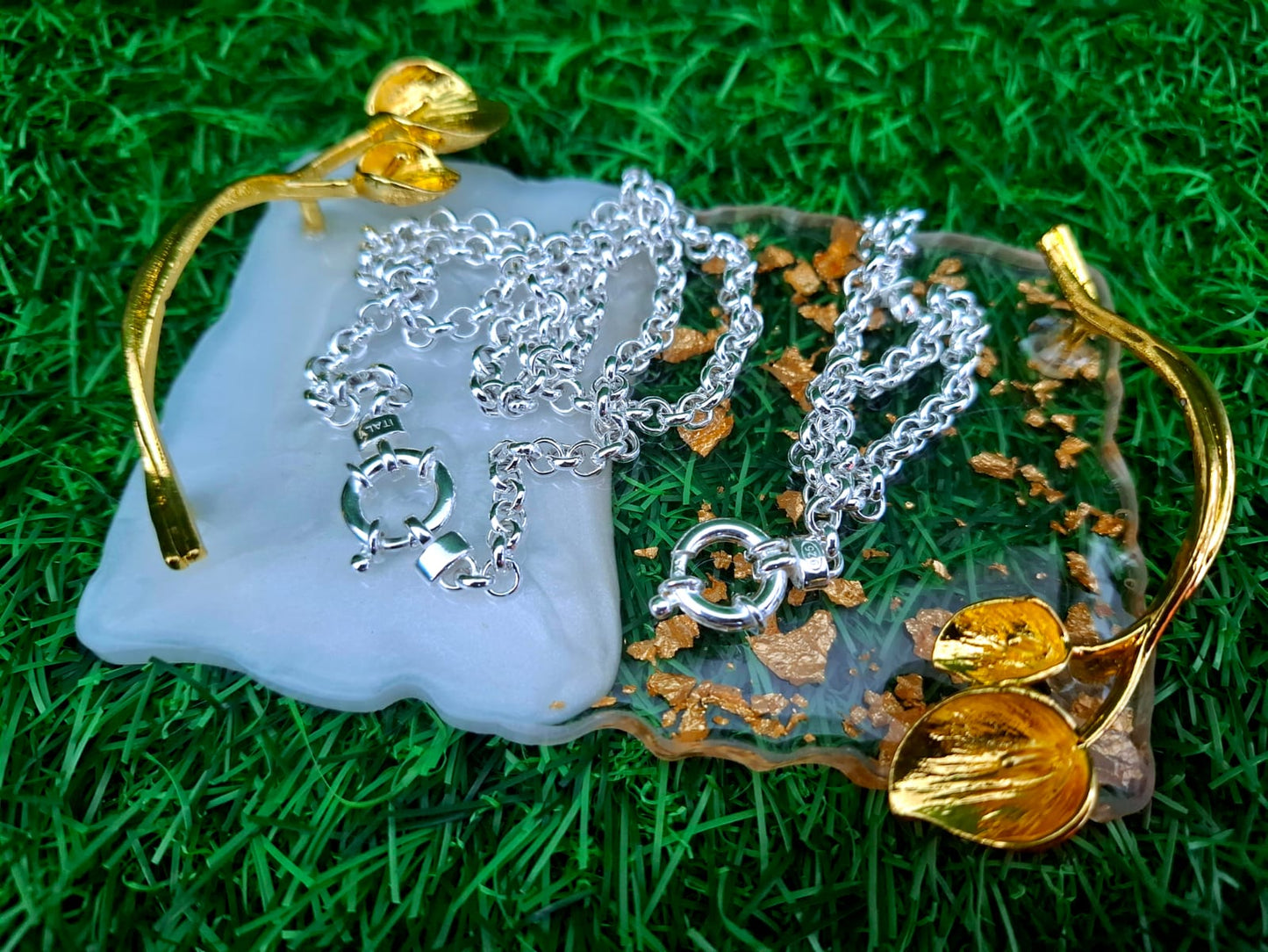 5mm Belcher (Rolo) sterling silver set