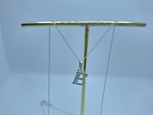 “E” Charm Necklace