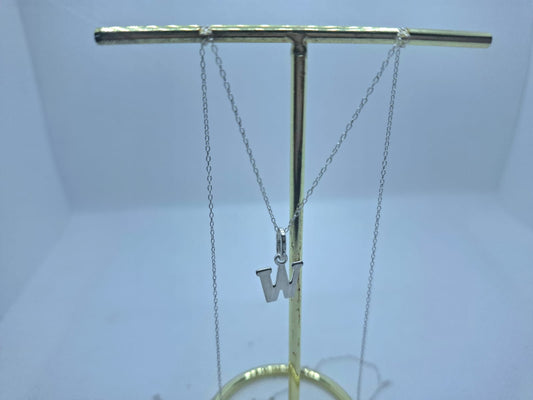 “W” Charm Necklace