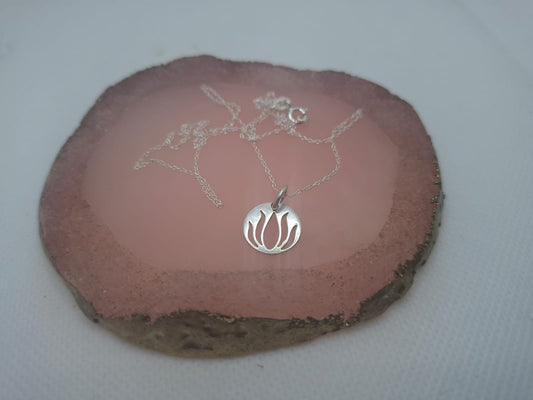 Lotus Charm Necklace