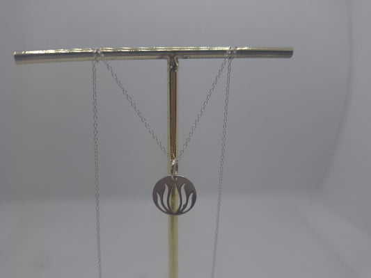 Lotus Charm Necklace