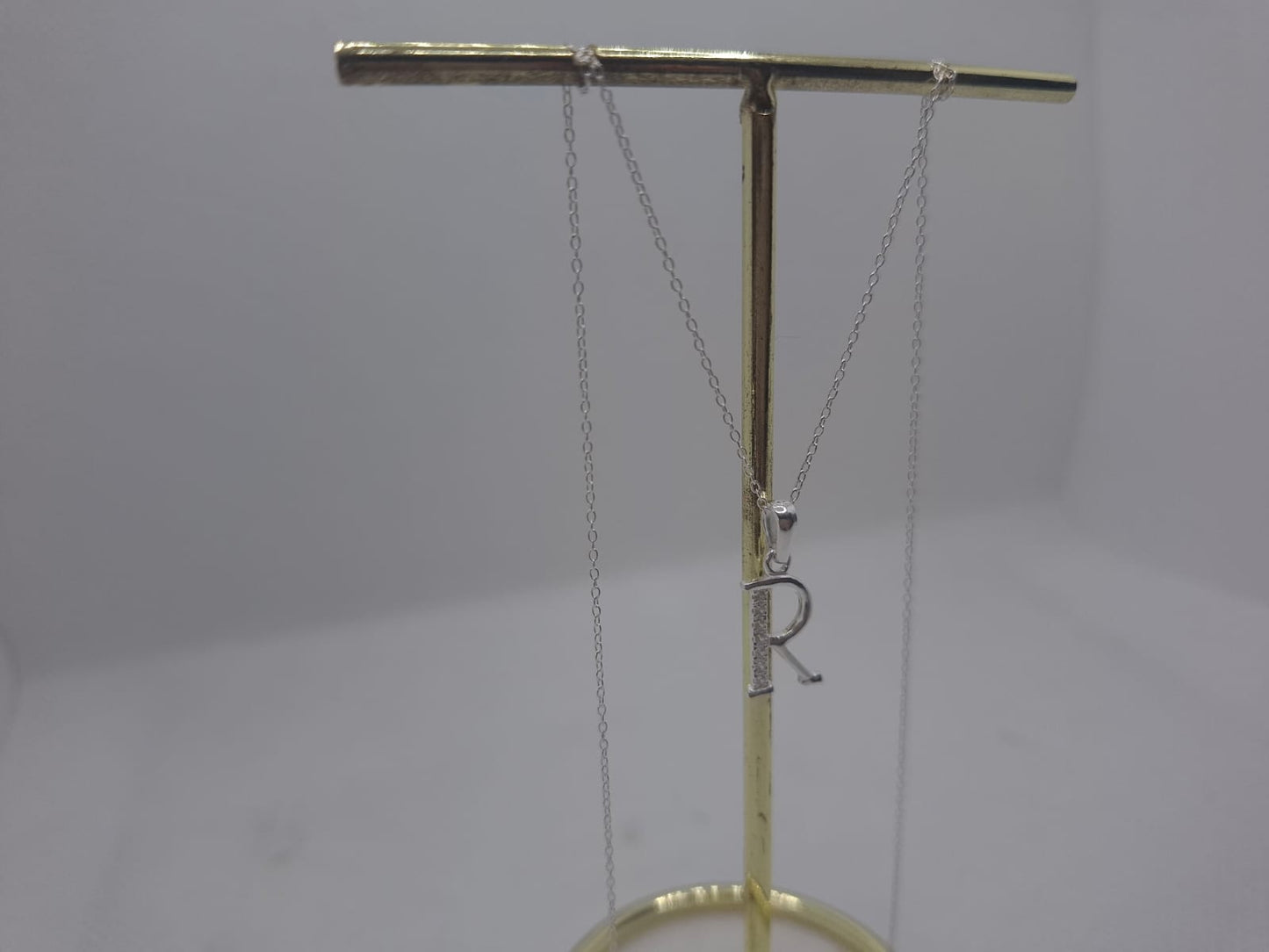 "R" Charm with Chain
