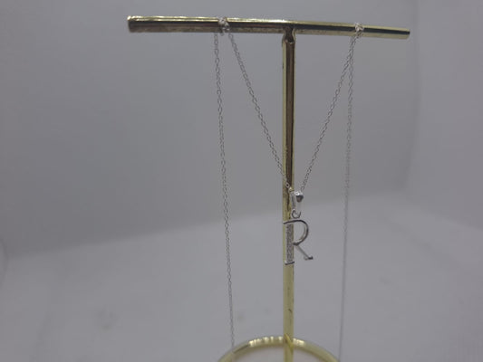 "R" Charm with Chain