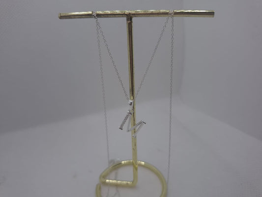 "M" Charm with Chain