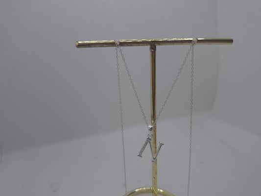 "N" Charm with Chain