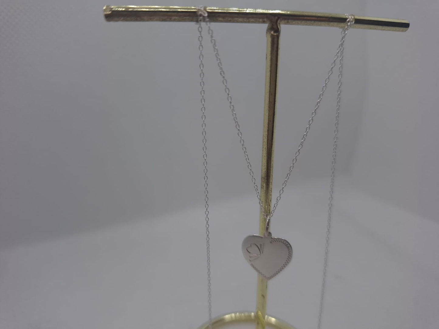 Heart Detail Charm with Chain