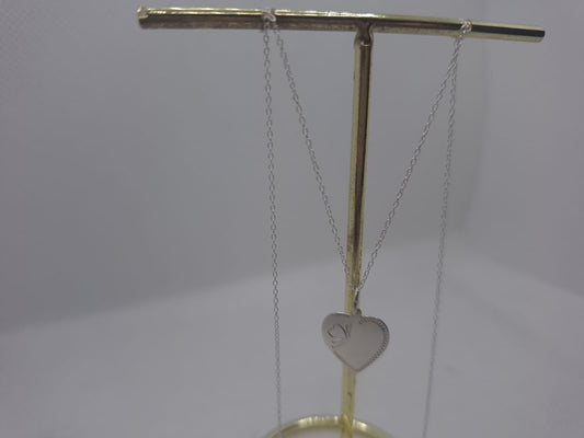 Heart Detail Charm with Chain