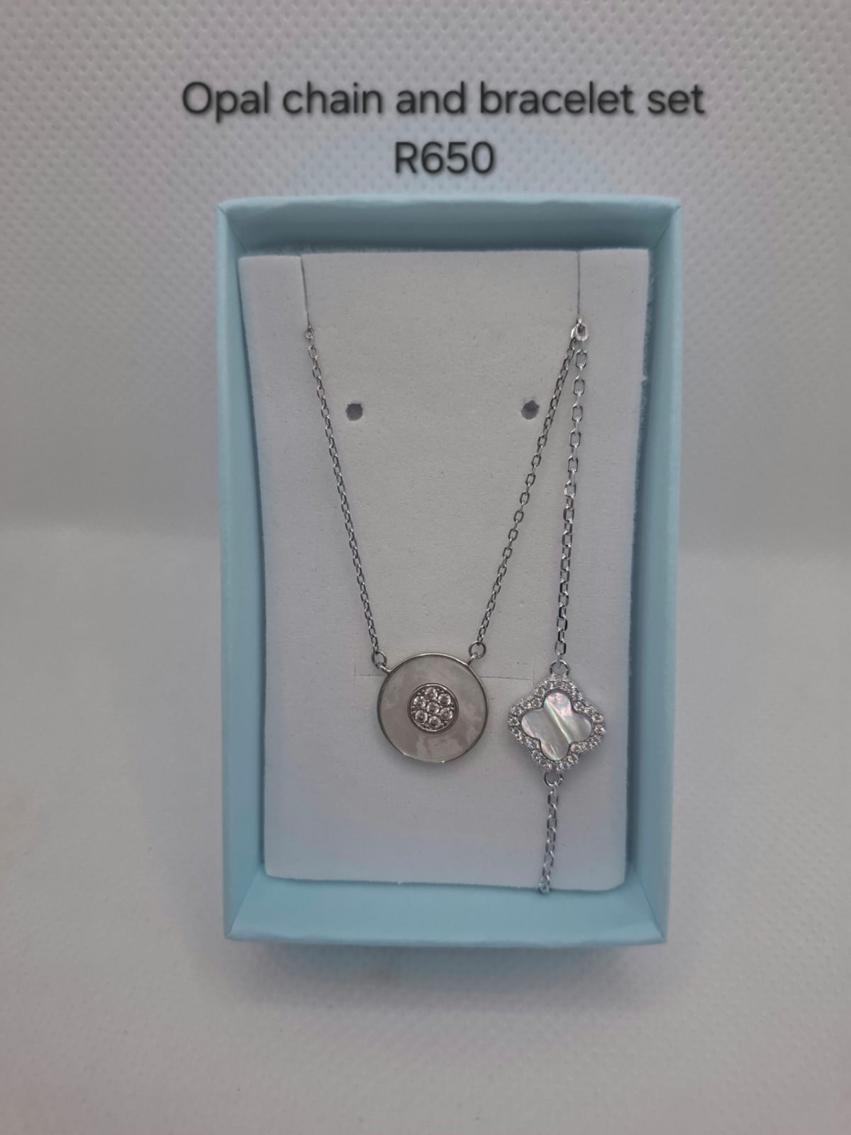 Opal Necklace and Bracelet set