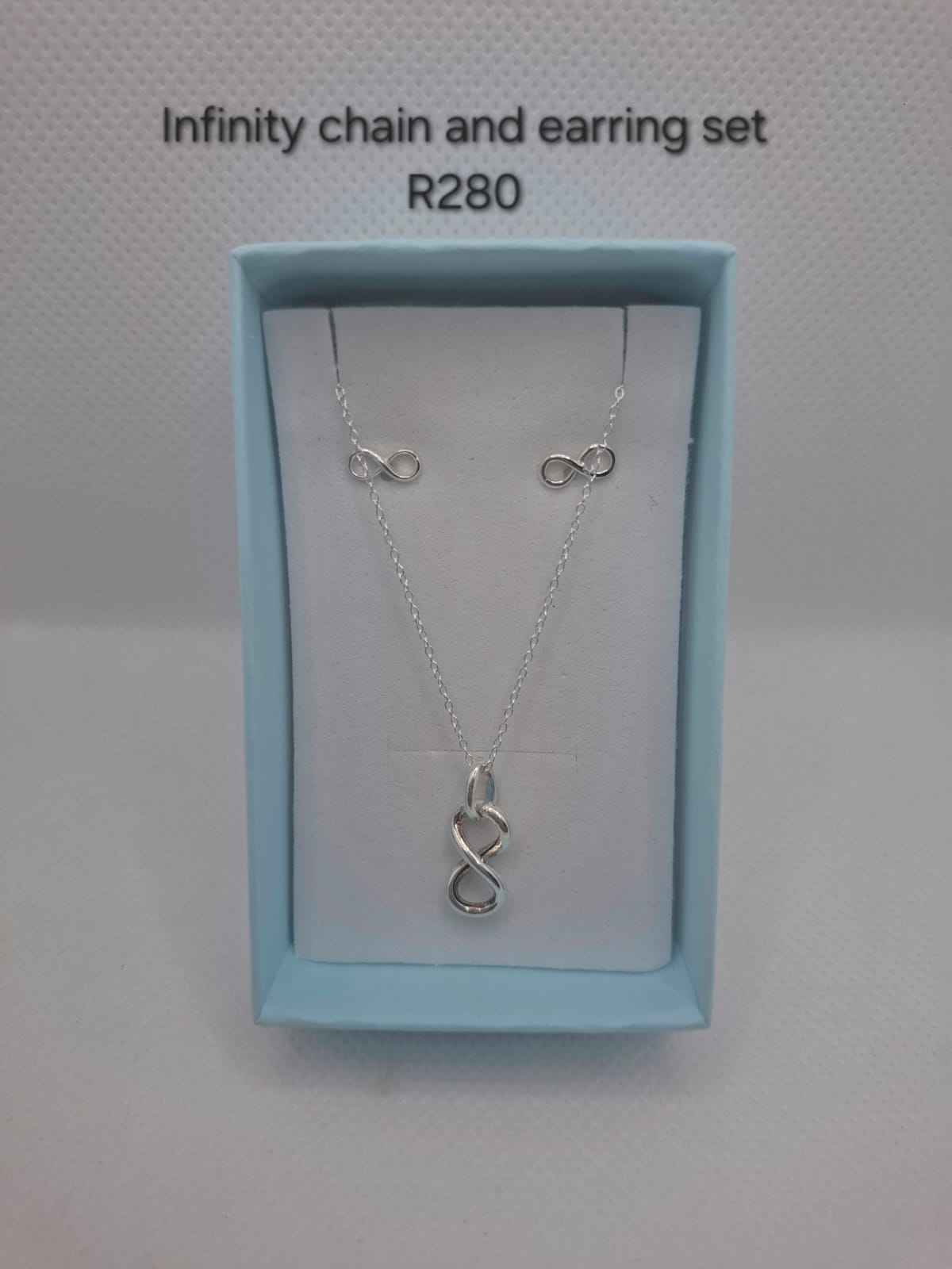 Infinity Earrings and Necklace set