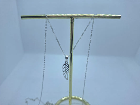 Angel Wing Charm Necklace