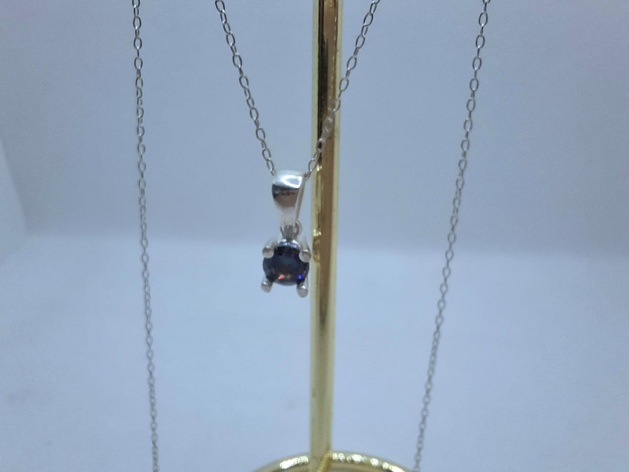 Sapphire Charm Necklace