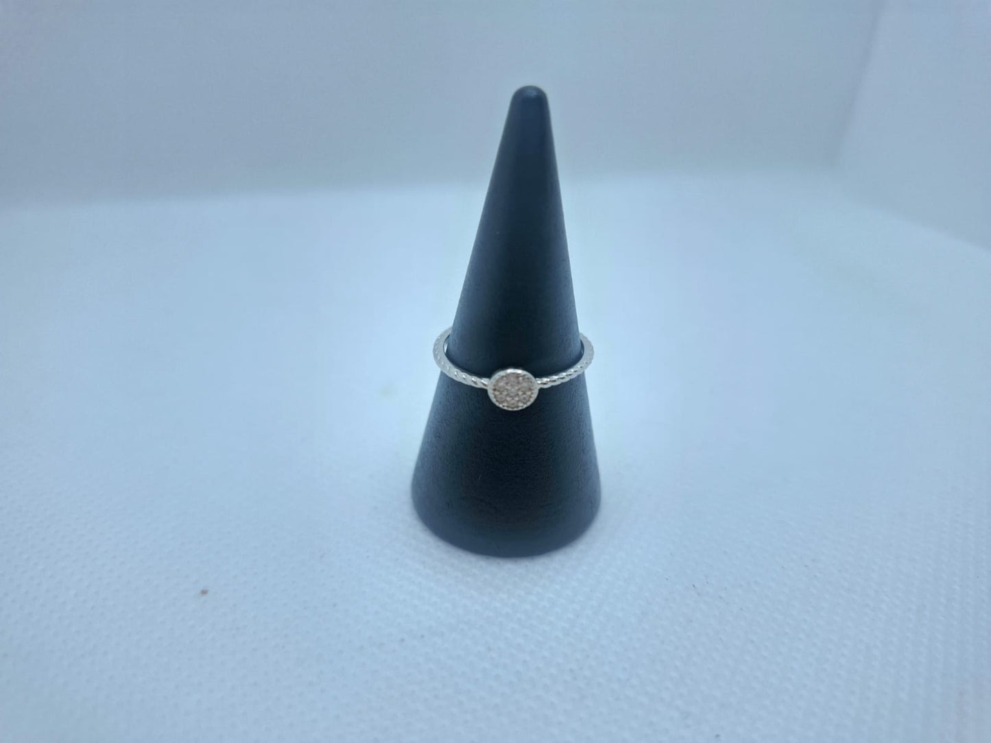 Pavé Diamante Disc Ring