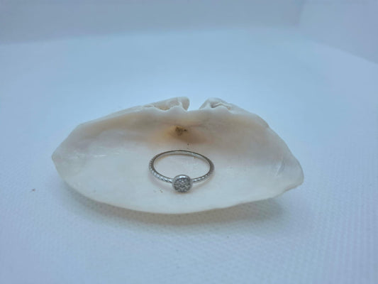 Pavé Diamante Disc Ring