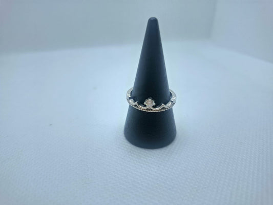 Crown Ring with Diamante Details
