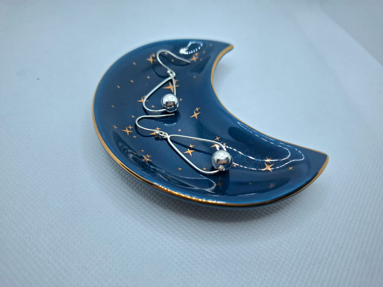 Earring: Long Hook Ball Drop