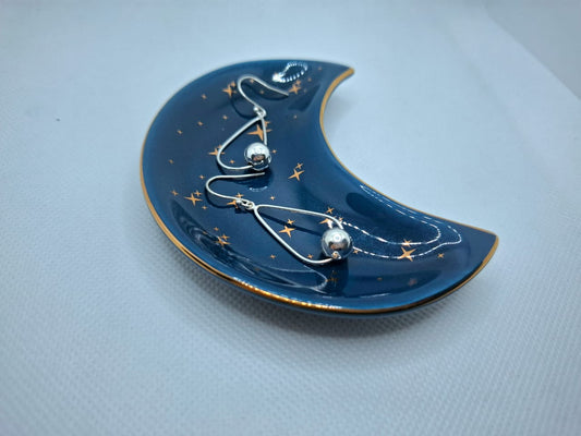 Earring: Long Hook Ball Drop