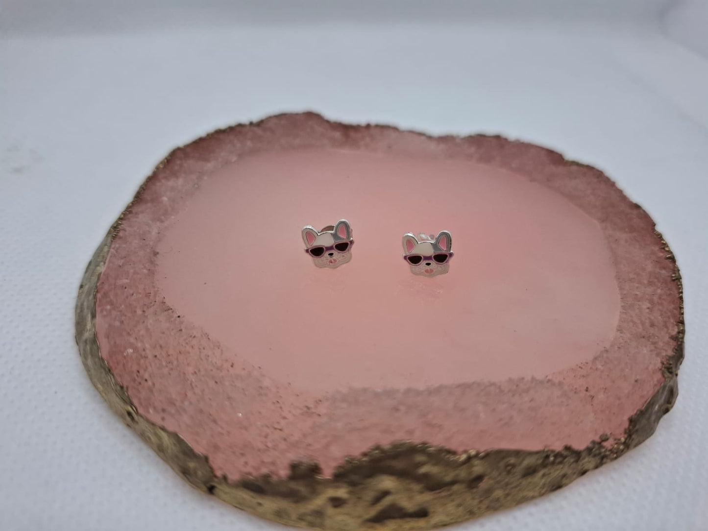 Earring: Dog detail stud