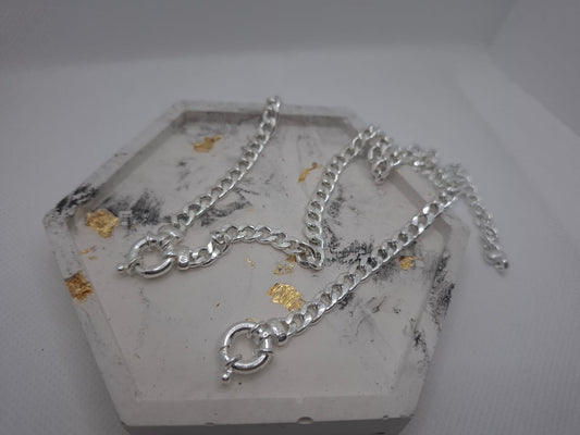 Flat link 5mm set (chain and bracelet)