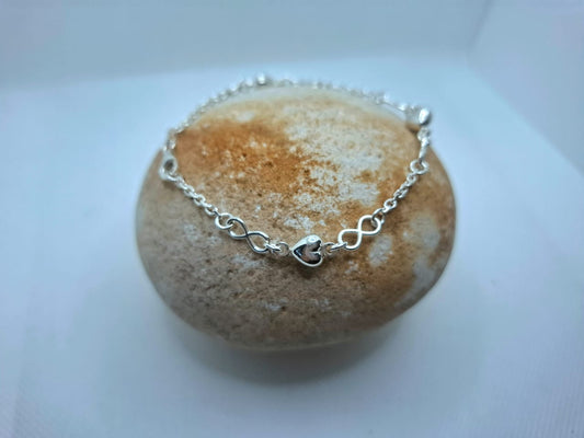 Heart and Infinity Bracelet