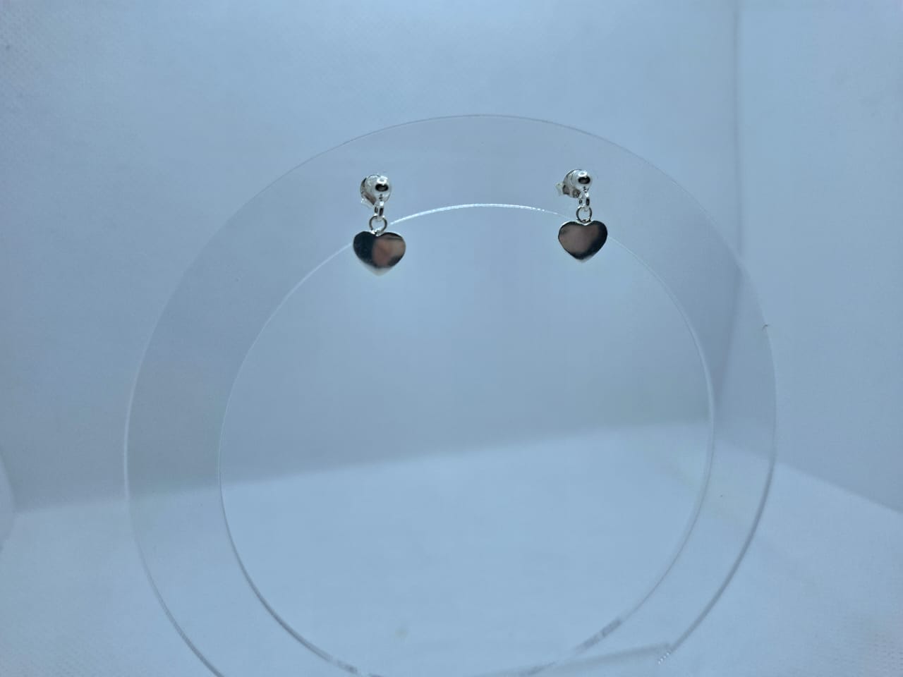 Earring: Heart drop stud