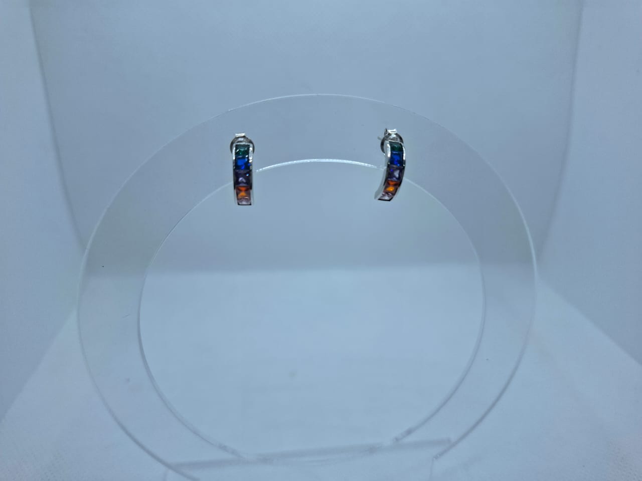 Earring: Multi Colour Stud