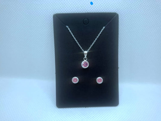 Pink stone set