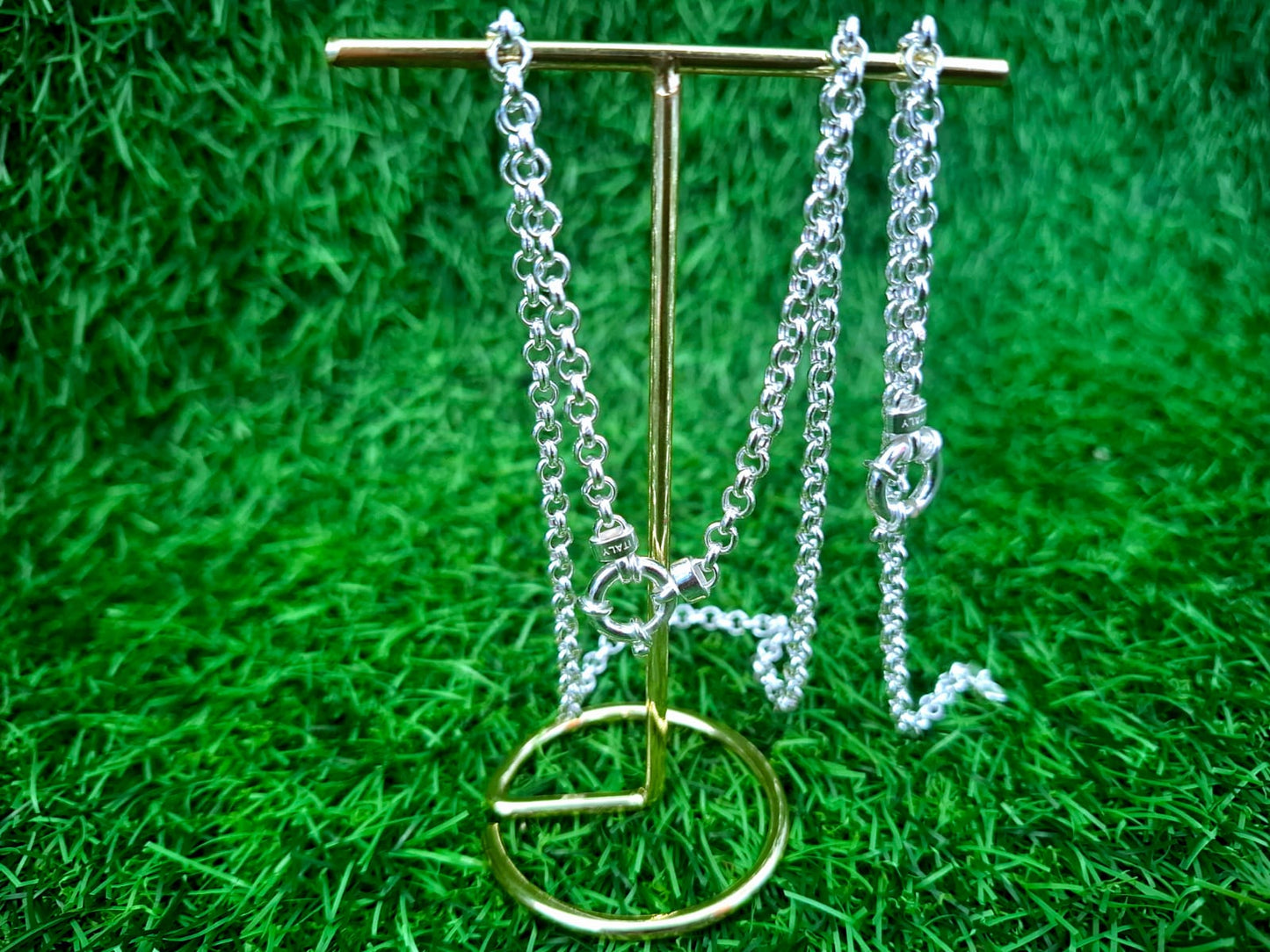 5mm Belcher (Rolo) sterling silver set