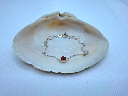 Ruby Stone Bracelet
