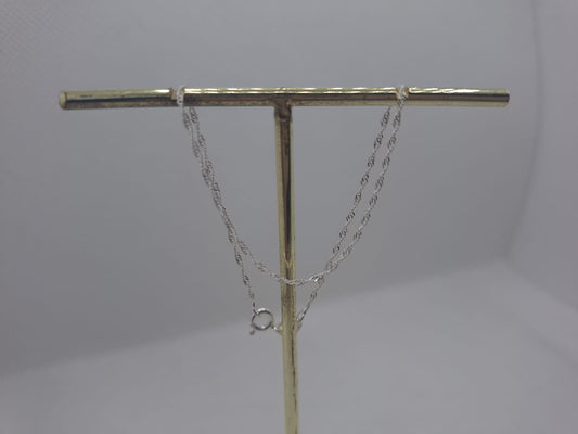 1mm Singapore link bracelet