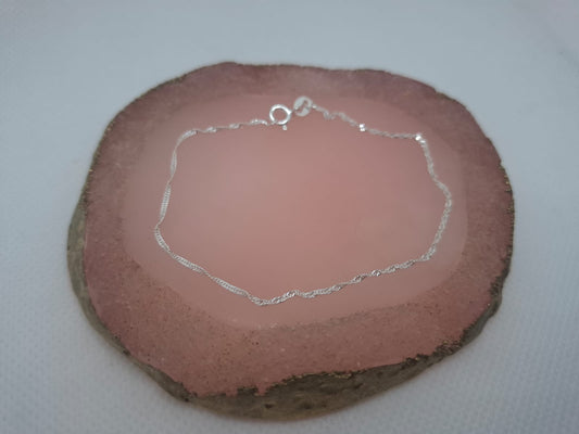 1mm Singapore link bracelet
