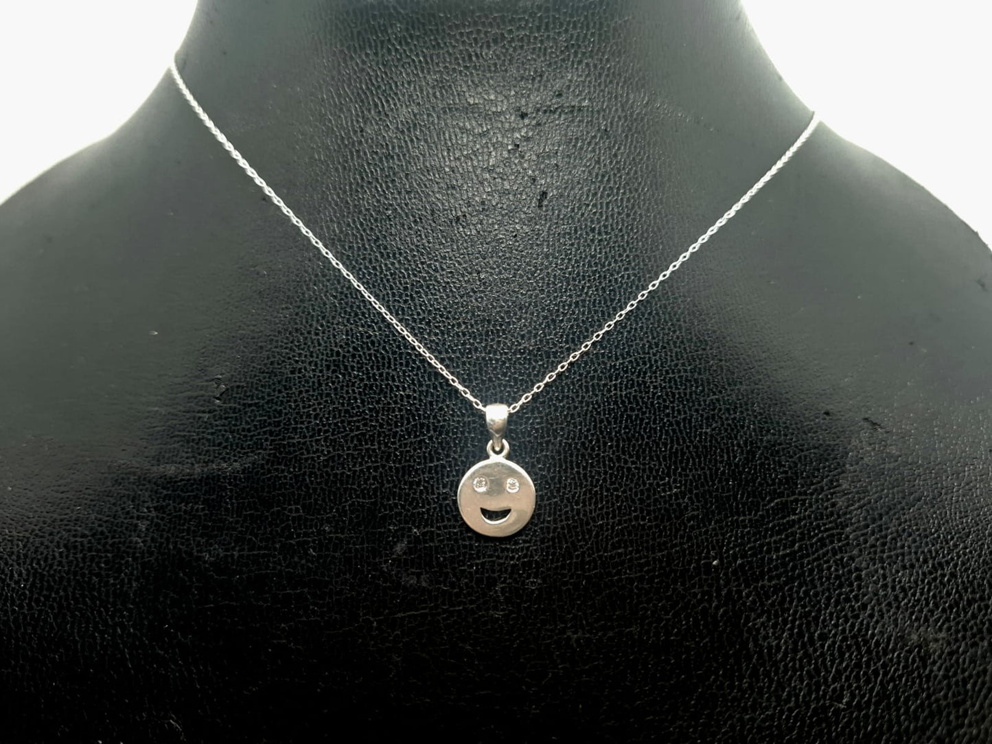 Smile face charm and chain