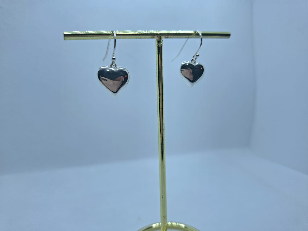 Earring: Solid Heart Drop