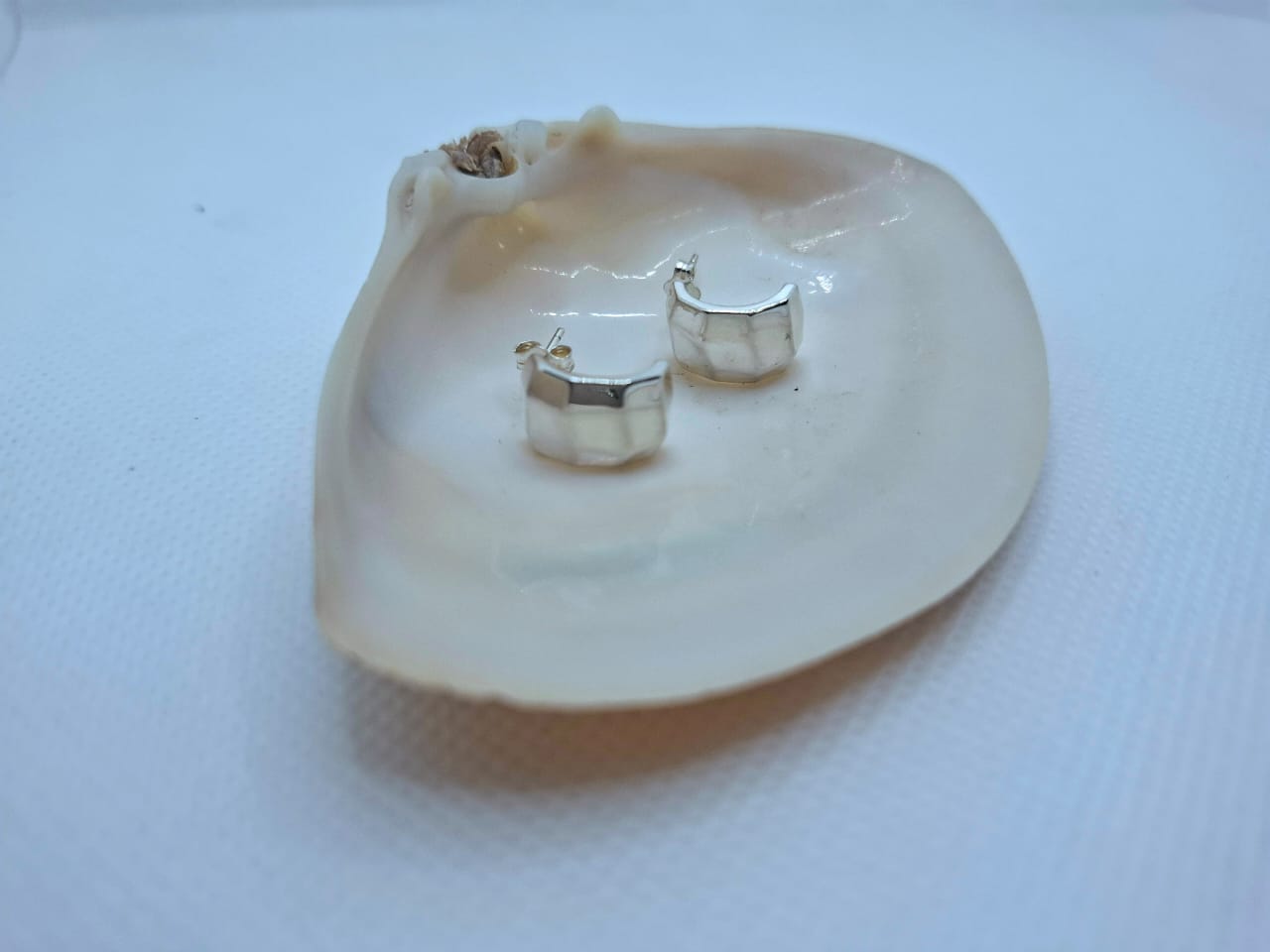 Earring: Chunky Square Edge Stud