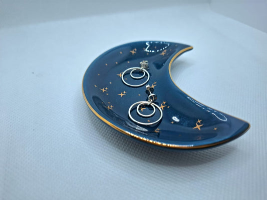 Earring: Twin Circle Stud