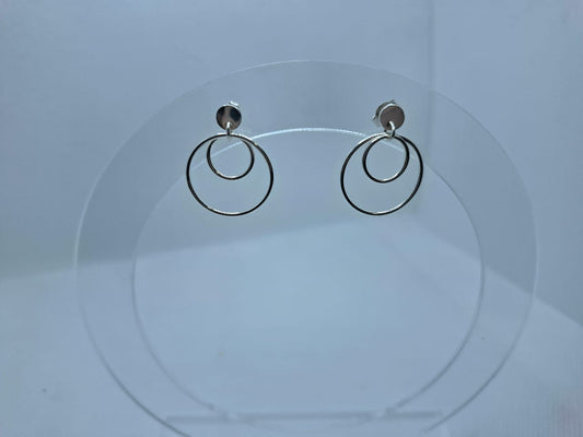 Earring: Twin Circle Stud