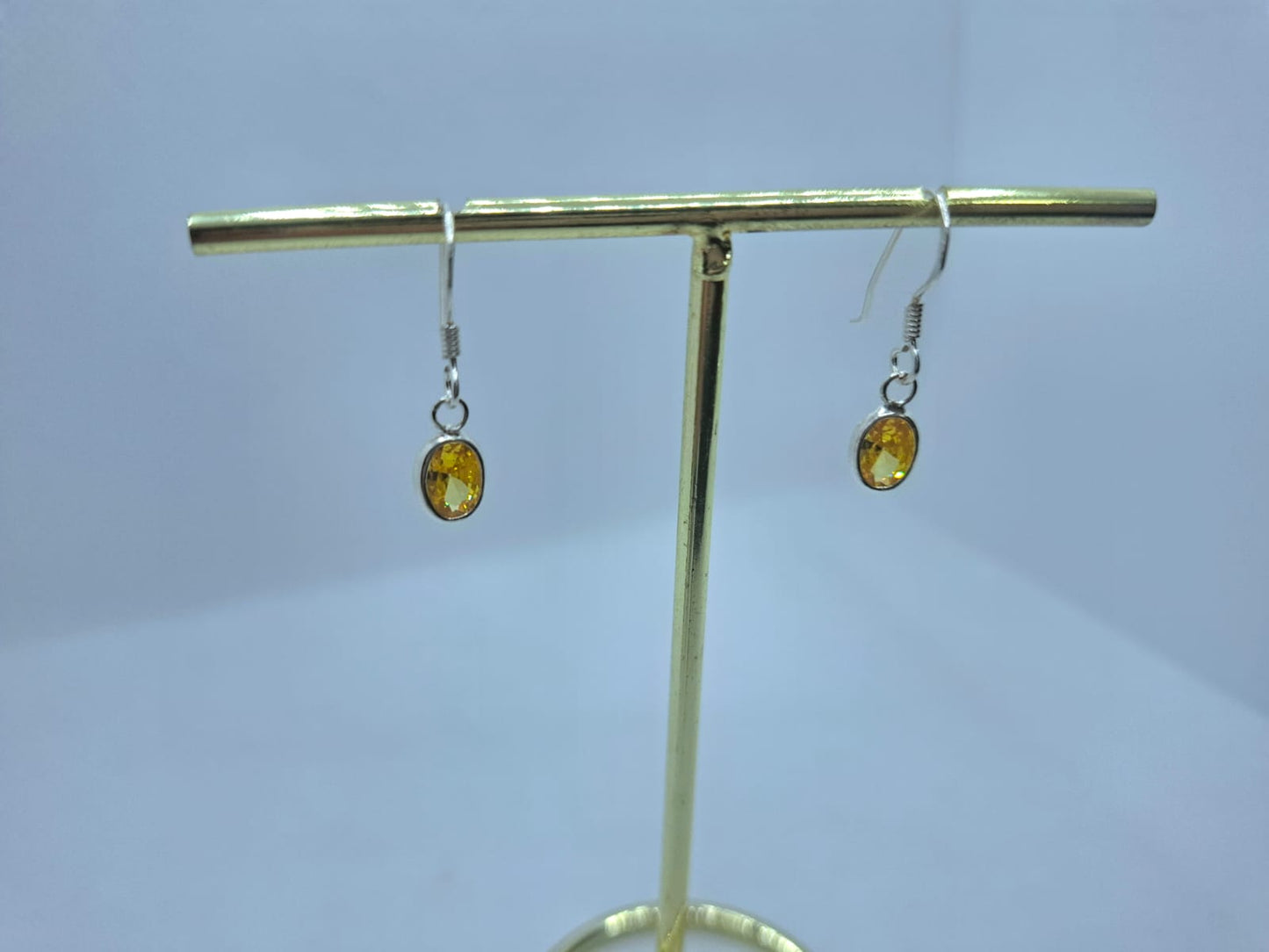 Earring: Topaz drop